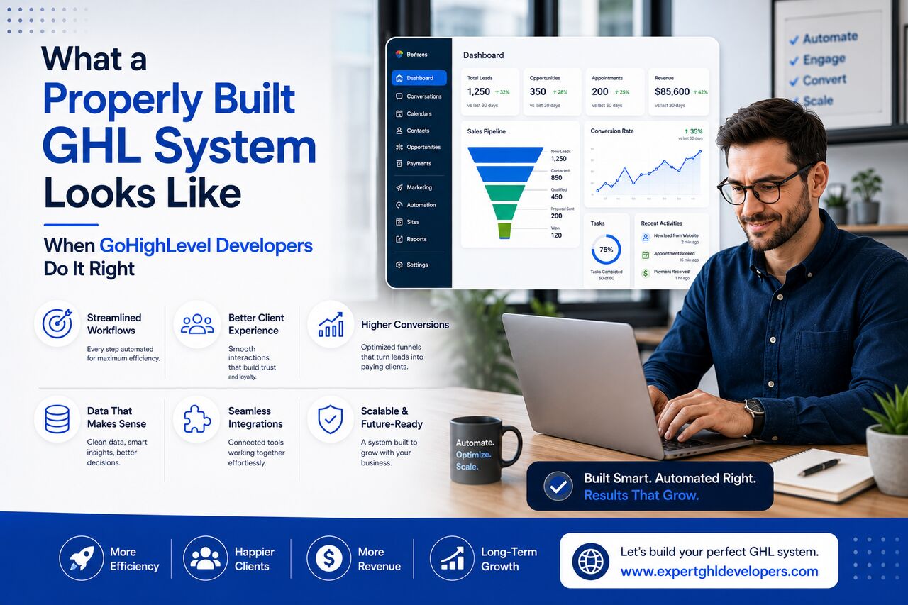 New York, Web Design & Development, What A Properly Built GHL System Looks Like When GoHighLevel Developers Do It Right