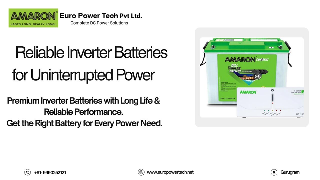 Gurugram, Heavy Equipment, INR 15000,  Euro Power Tech &ndash; Best Inverter Battery Dealer In Gurgaon | Home & Commercial Power Backu