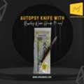 The Autopsy Knife With Raspatory Wooden Handle (55 Mm) Is Crafted For Professionals