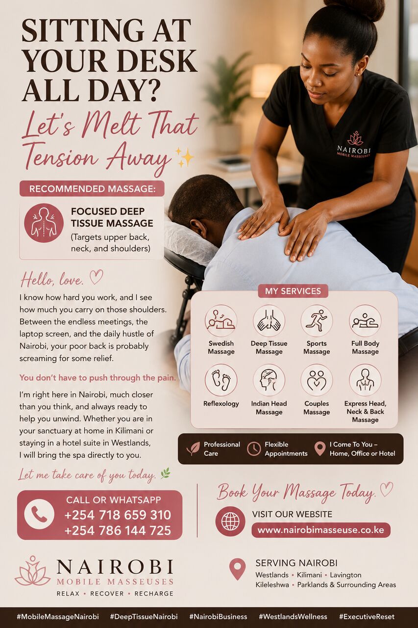 Nairobi, Health, Sitting At Your Desk All Day? Let