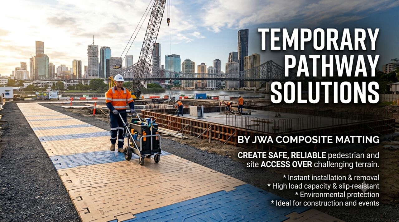 Brisbane, Labor/Moving, Temporary Pathway Solutions By JWA Composite Matting