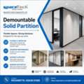 Demountable Solid Partition | SpaceTech Interior Systems Pvt. Ltd.