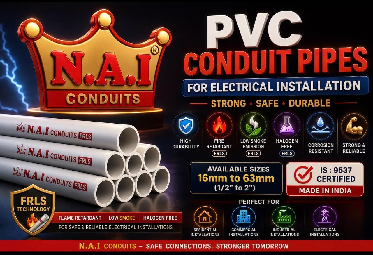 Mumbai, Materials, Buy Reliable PVC Conduit Pipes For Electrical Installation