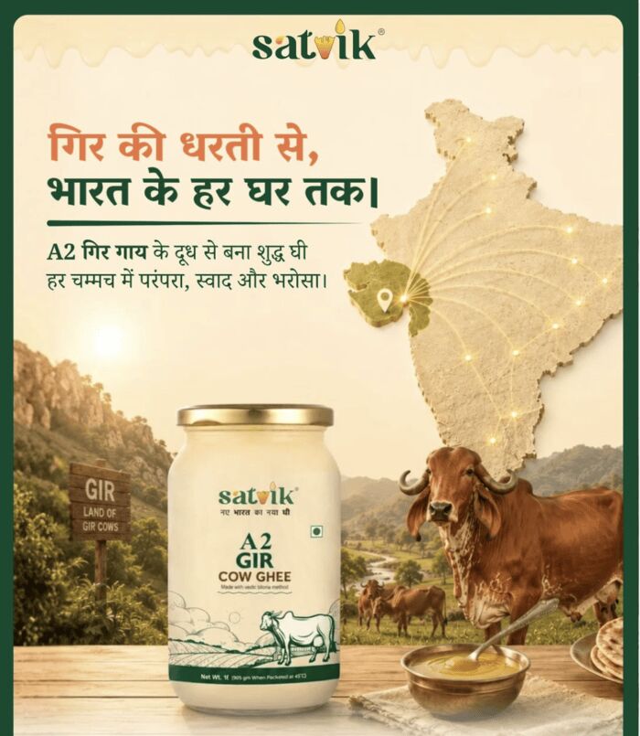 Mumbai, Food, INR 699,  Buy Pure A2 Gir Cow Ghee Online | Satvik Ghee