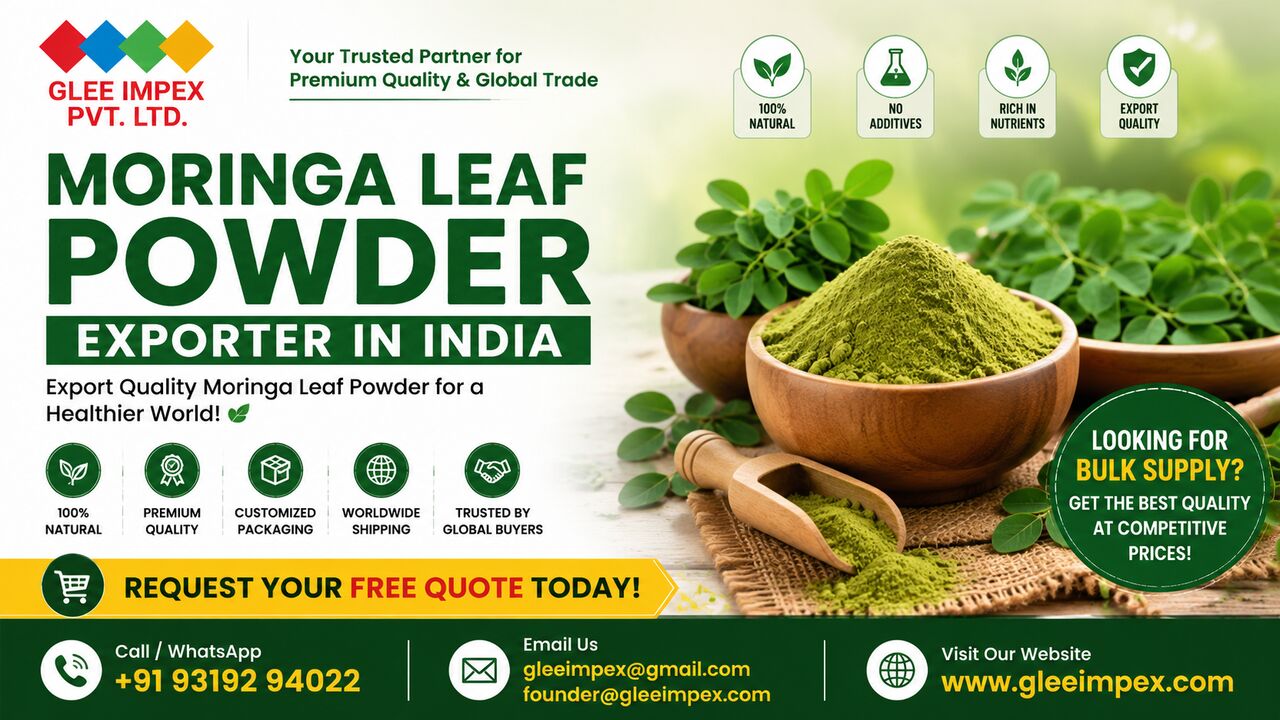 Dubai, Businesses For Sale, Looking For A Trusted Moringa Leaf Powder Exporter In India?