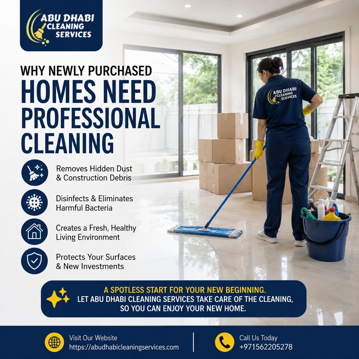 Abu Dhabi, Cleaning, Why Newly Purchased Homes Need Professional Cleaning
