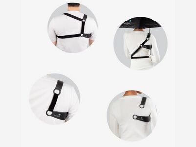 New York, Business, Removable Holder Hands Free Umbrella | Premium Wearable Design &ndash; Huriia