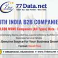 Get 70000+ South India MSME Companies List With Free Sample Data