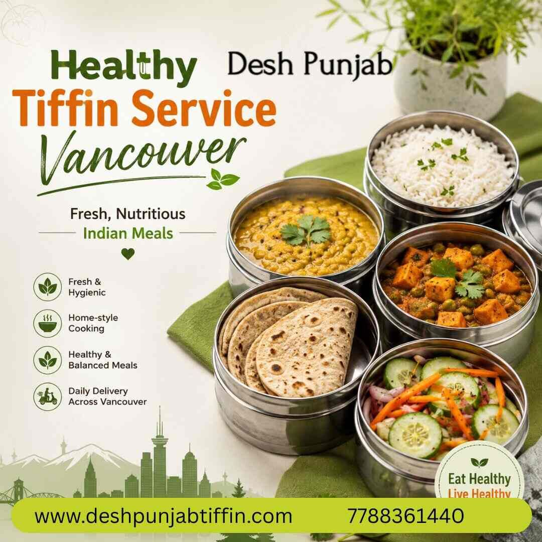 Surrey, Food Delivery, Healthy Tiffin Service Vancouver | Fresh, Nutritious Indian Meals