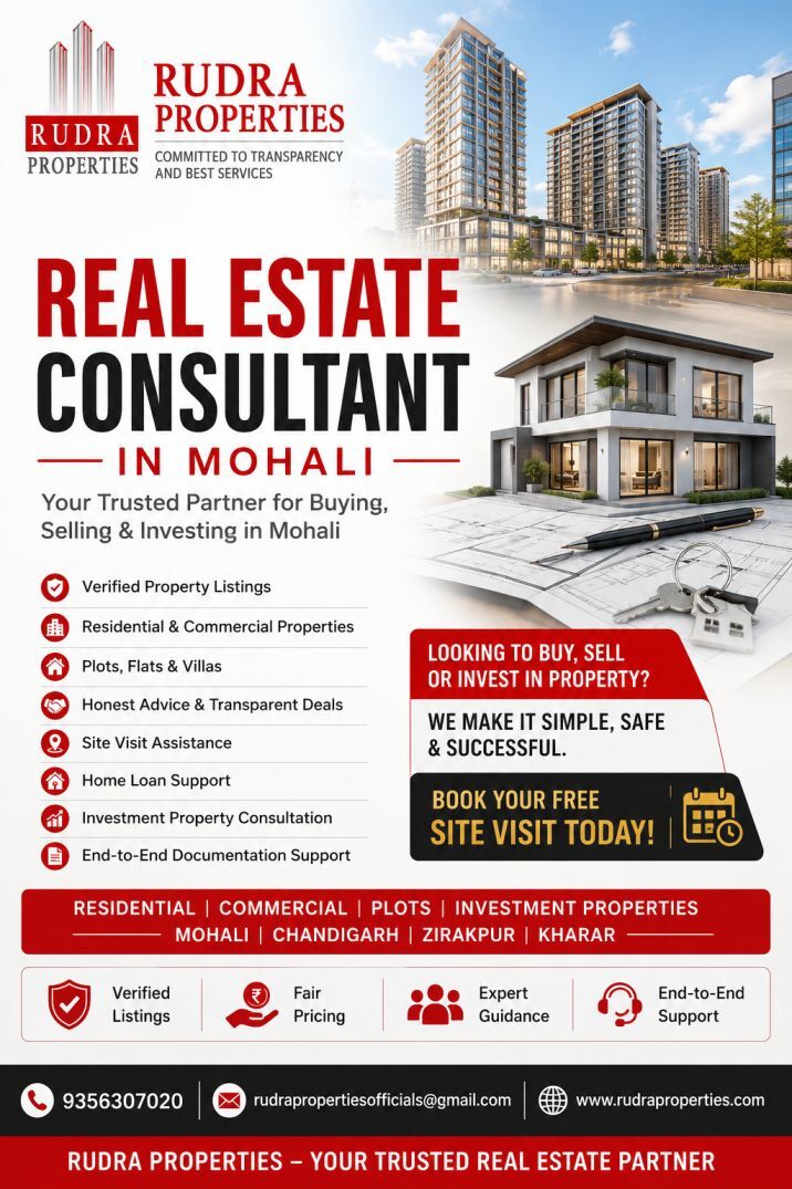 Mumbai, Commercial Villas, 1120 Sq. Feet,  Real Estate Consultant In Mohali | Rudra Properties