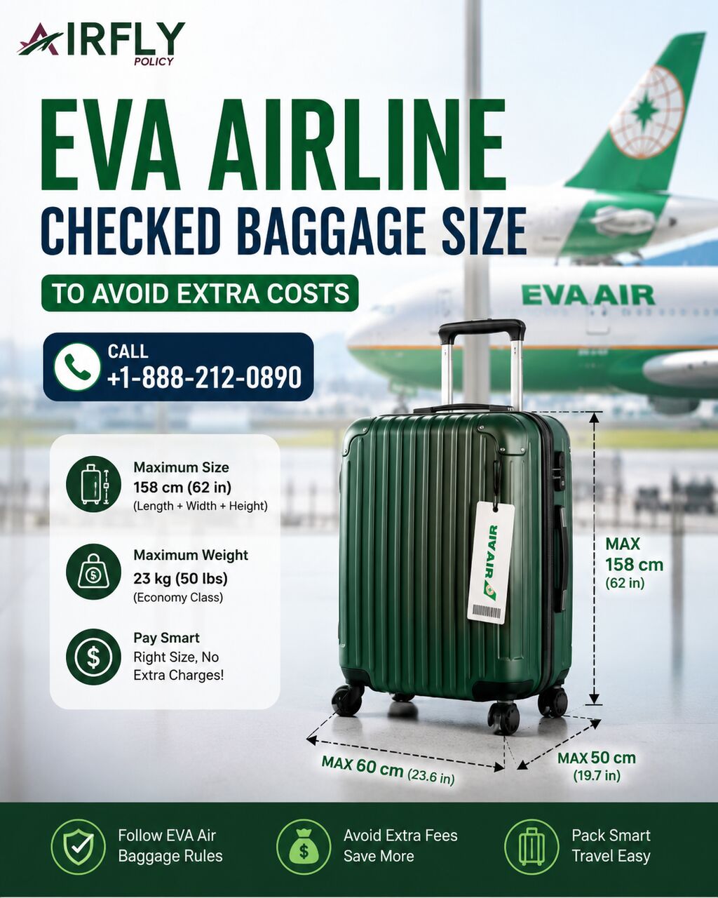 New York, Travel, EVA Airline Checked Baggage Size To Avoid Extra Costs