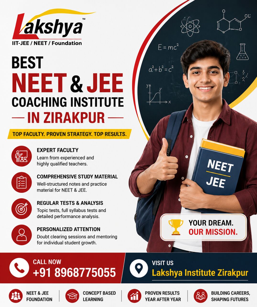 Chandigarh, Lessons Offered, Best NEET & JEE Coaching Classes In Zirakpur For 11th & 12th Students