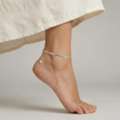 INR 2449,  925 Silver Anklets For Women By Aurakriti &ndash; Elegant Silver Anklets For Everyday Wear