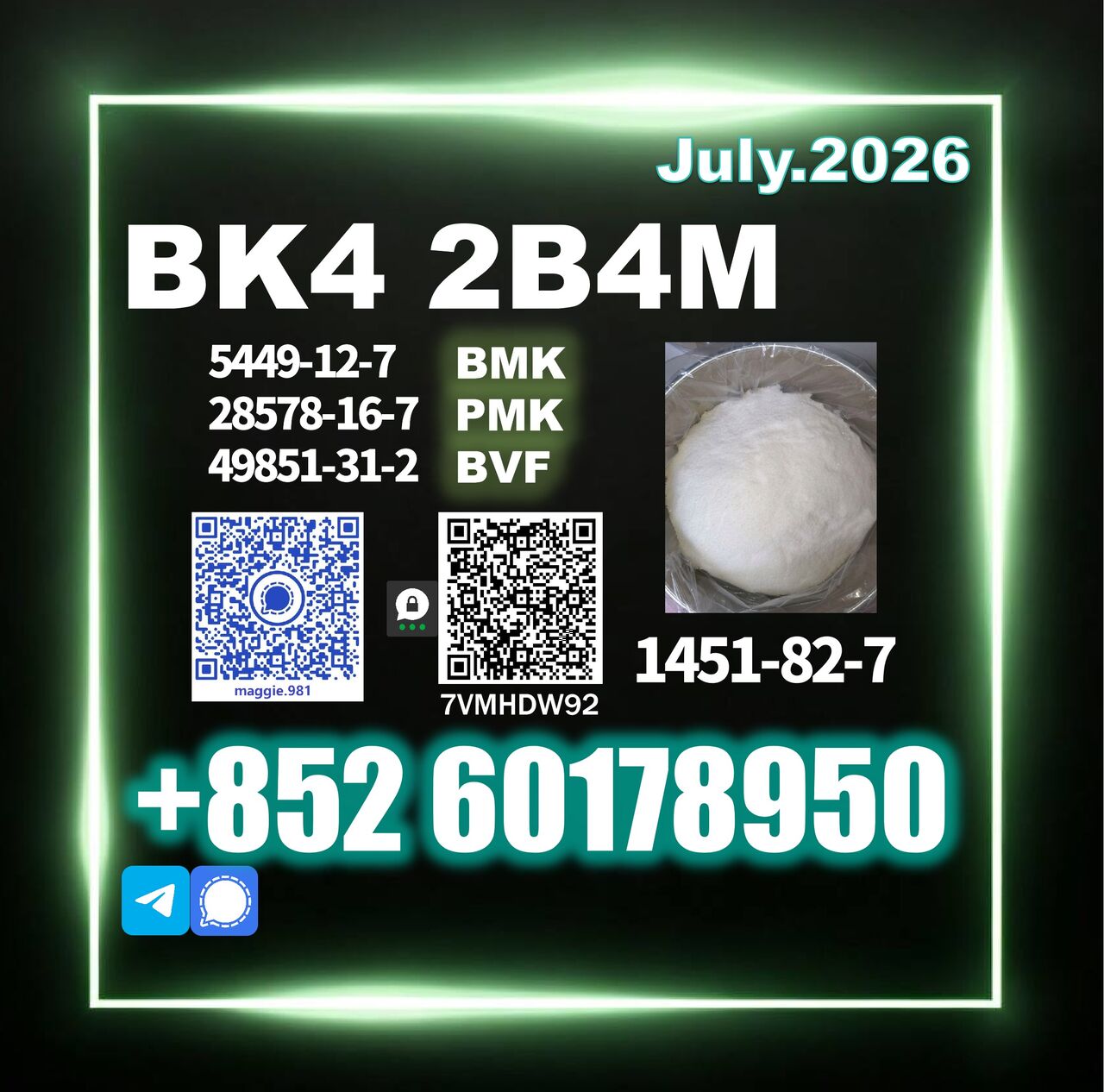 London, Health & Beauty Items, Usd 170,  CAS 1451-82-7 Bk4 BVF 49851-31-2 Global Delivery