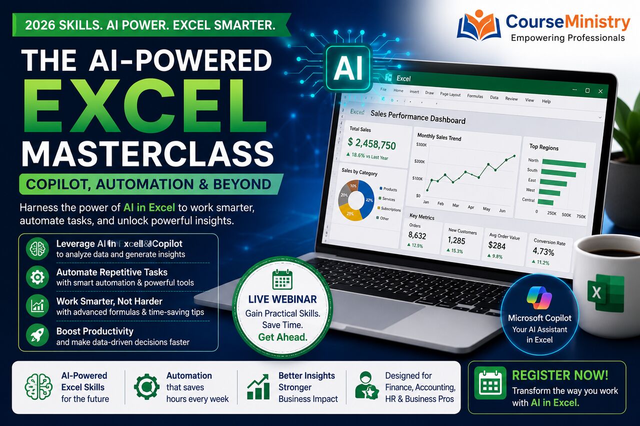 New York, Education, AI In Excel Masterclass | Copilot, Automation & Advanced Excel Skills
