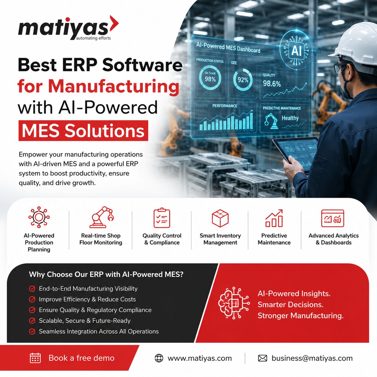 Singapore, Software, SGD 1,  Best ERP Software For Manufacturing With AI-Powered MES Solutions