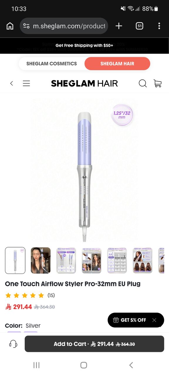 Jeddah, Health & Beauty Items, SAR 175,  SHEGLAM HAIR 3 In 1 Straightner, Curler & Dryer