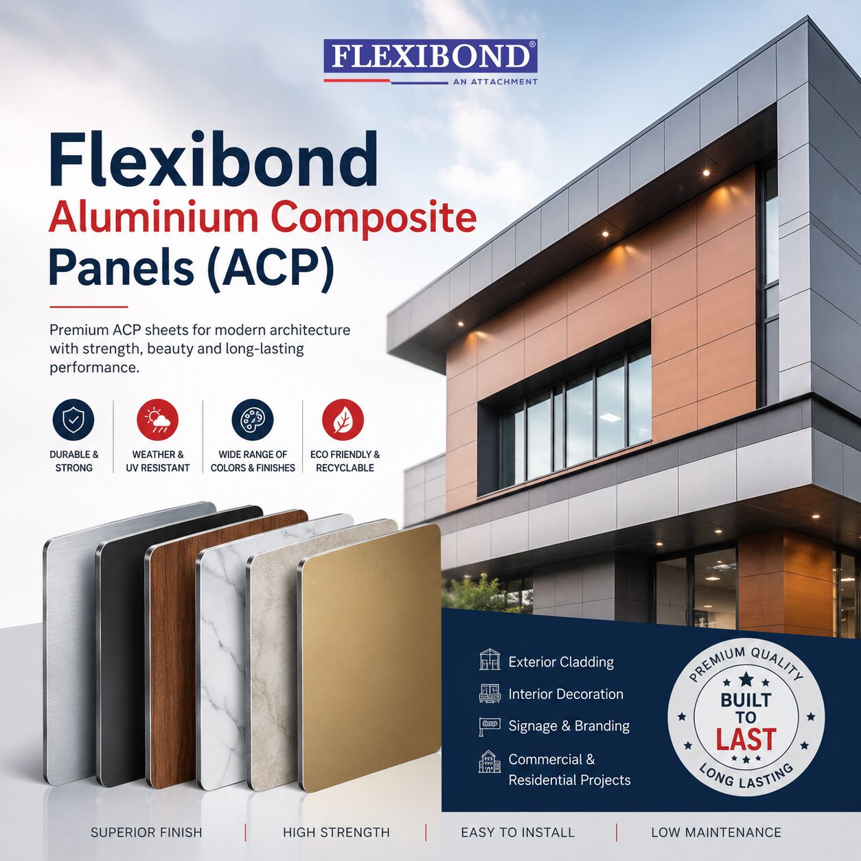 Mumbai, Business, Flexibond Aluminium Composite Panels (ACP)