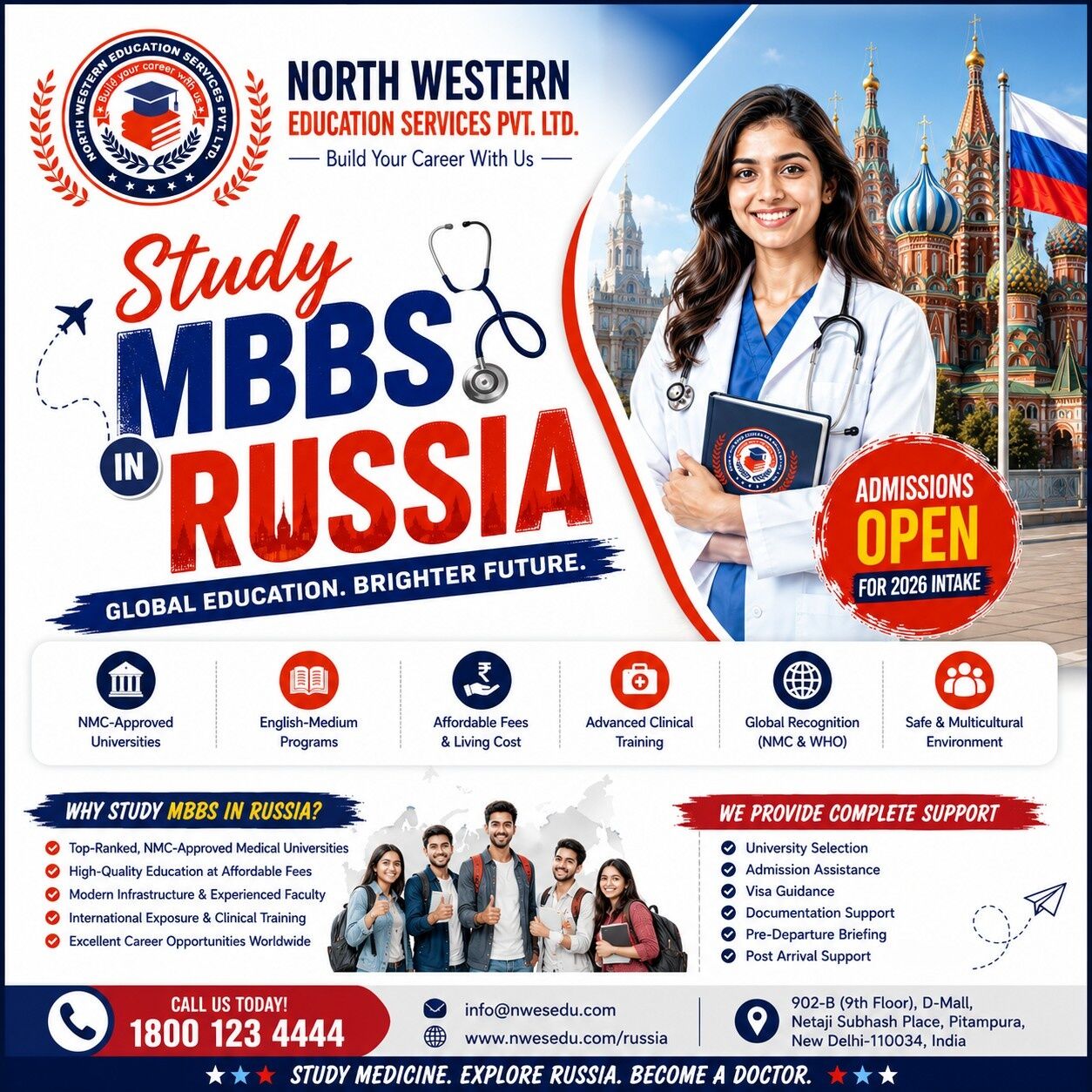 Mumbai, Counseling, 🎯 MBBS Dream? Russia Just Made It Easier! 🇷🇺🩺✨