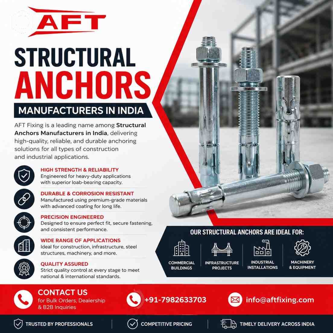 Haryana, Wholesale Products, Best Structural Anchors Manufacturers In India