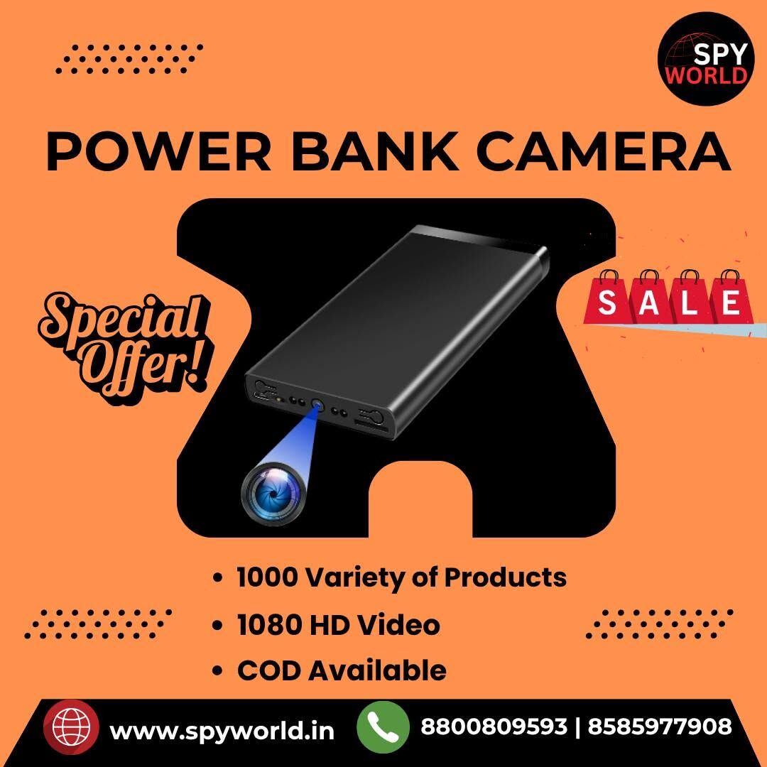New Delhi, Electronics, INR 5550,  Best Power Bank Spy Camera Shop In Delhi At Spy World