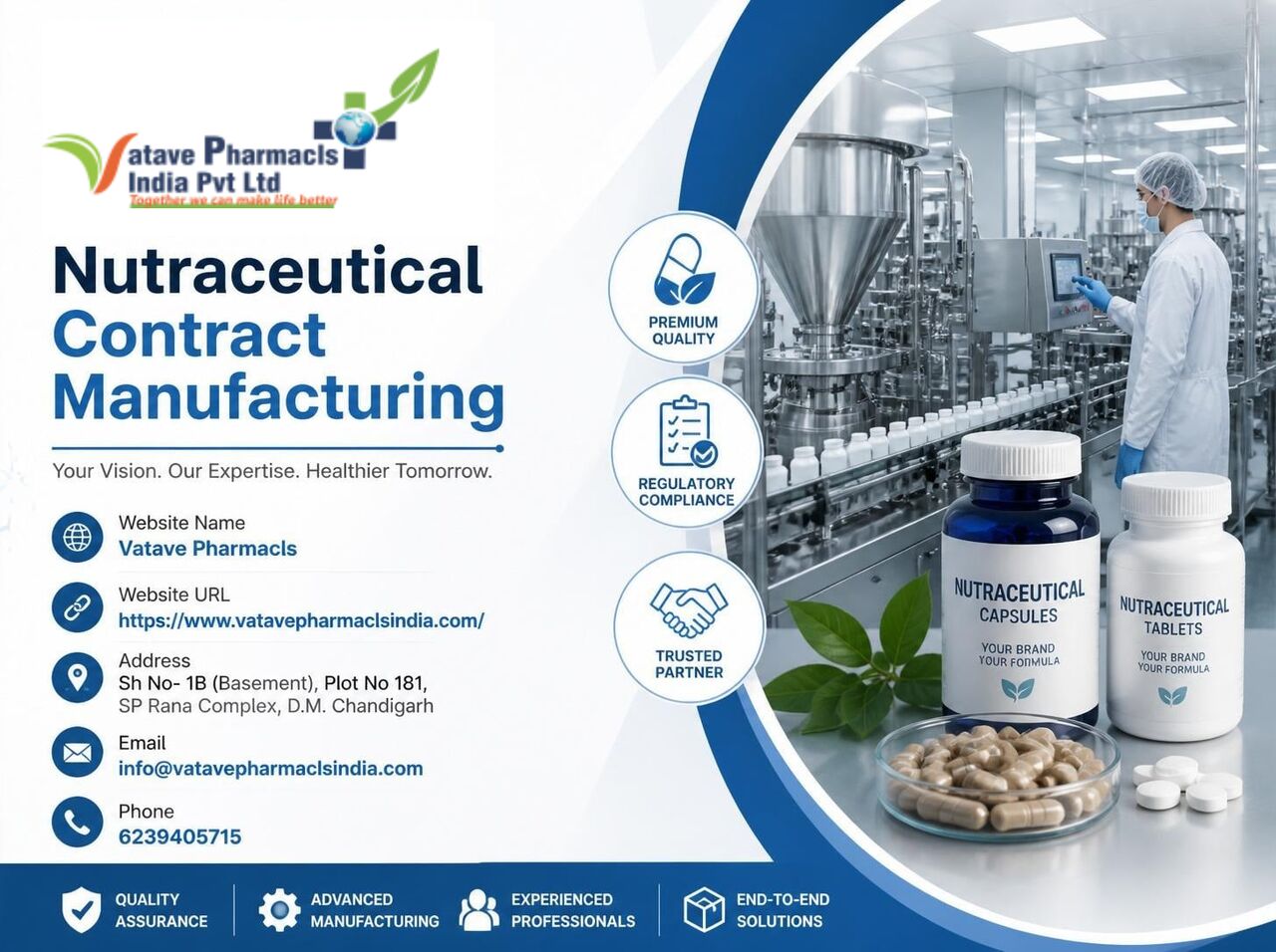 Chandigarh, Health, Trusted Nutraceutical Contract Manufacturing Company In India