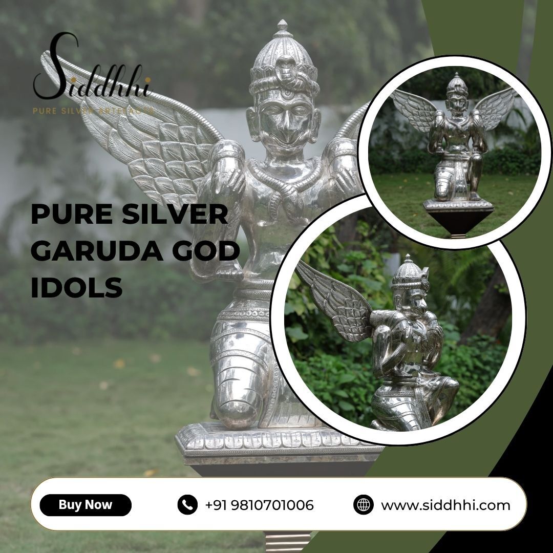 New Delhi, Appliances, INR 120,  Buy Pure Silver Garuda God Idols At Best Price