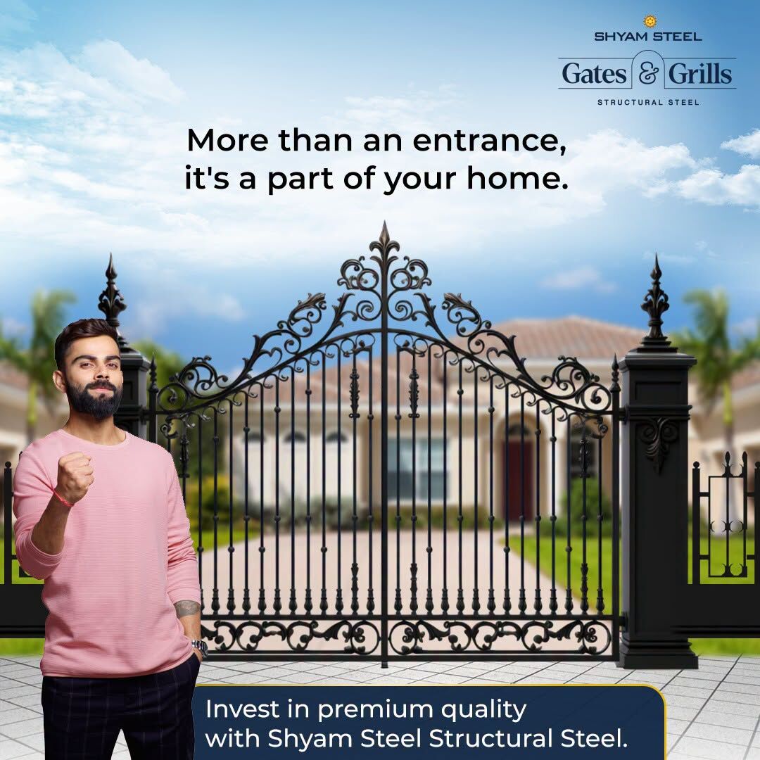 Kolkata, Materials, Shyam Steel Gates & Grills For Modern Homes