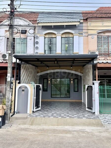 Bangkok, Real Estate For Sale, THB 2750000,  3 BR,  22 Sq. Feet,  2-story Townhouse For Sale, Rungkit Grand Vista Village, Hathairat, Area 22 Sq M, 3