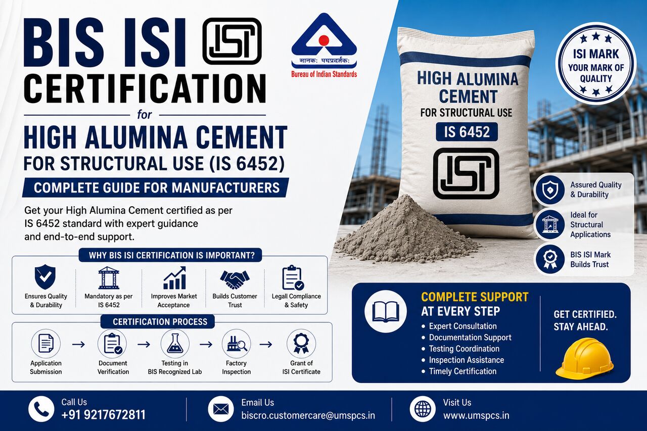 Mumbai, Legal, Who Provides High Alumina Cement BIS License Services?