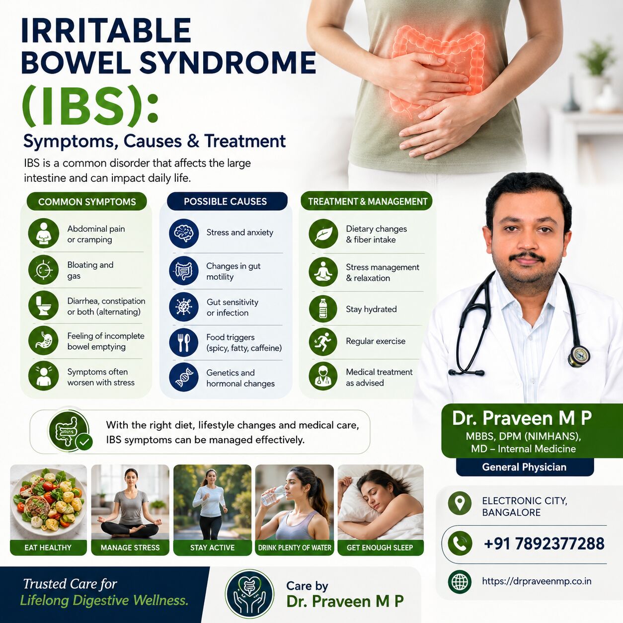 Bangalore, Health, Irritable Bowel Syndrome (#IBS): Symptoms, Causes & Treatment By Dr. Praveen MP