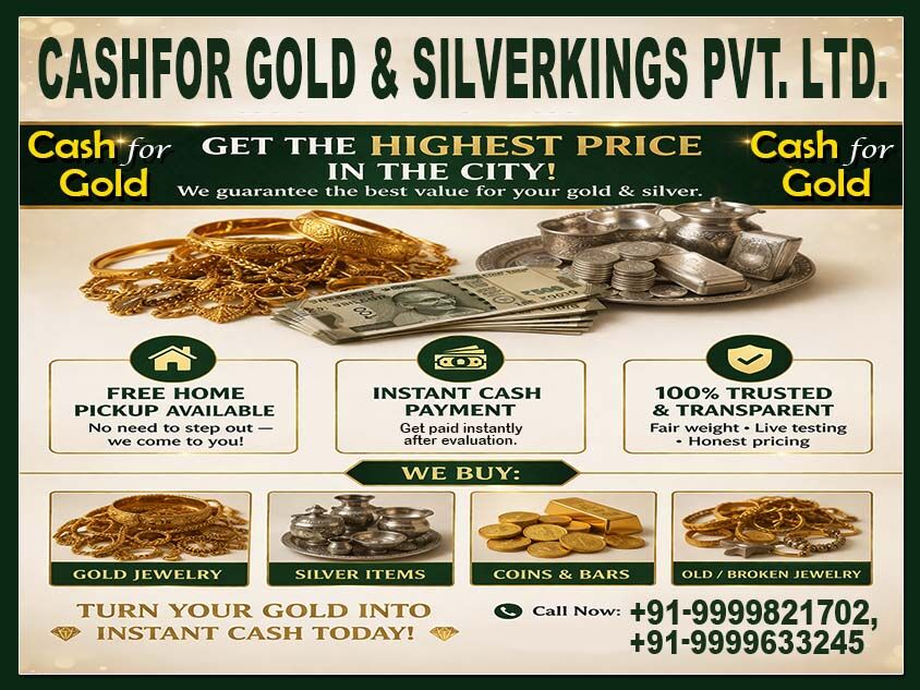 Noida, Items Wanted, How To Choose The Right Silver Buyer Near Me Gurgaon?