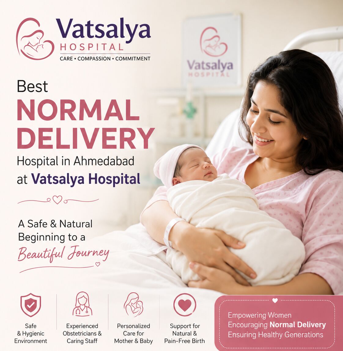 Ahmedabad, Health, Best Normal Delivery Hospital In Ahmedabad - Vatsalya Women&rsquo;s Hospital
