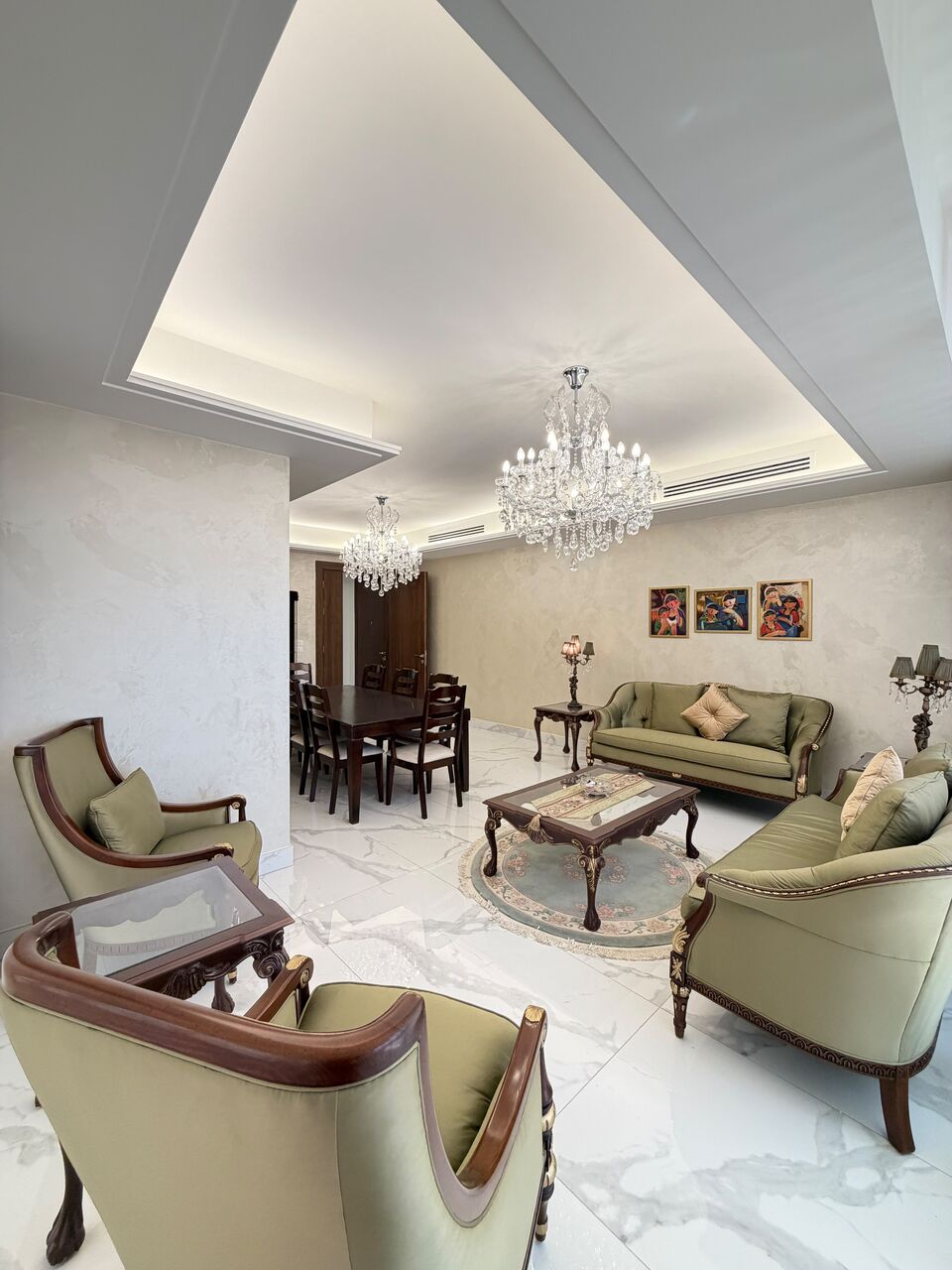Abdoun, Apartments, Flats, Houses & Villas, JOD 20000/year,  Furnished,  2 BR,  Brandnew Fully Furnished 2B Apart With Baconly In Abdoun 00962777688956