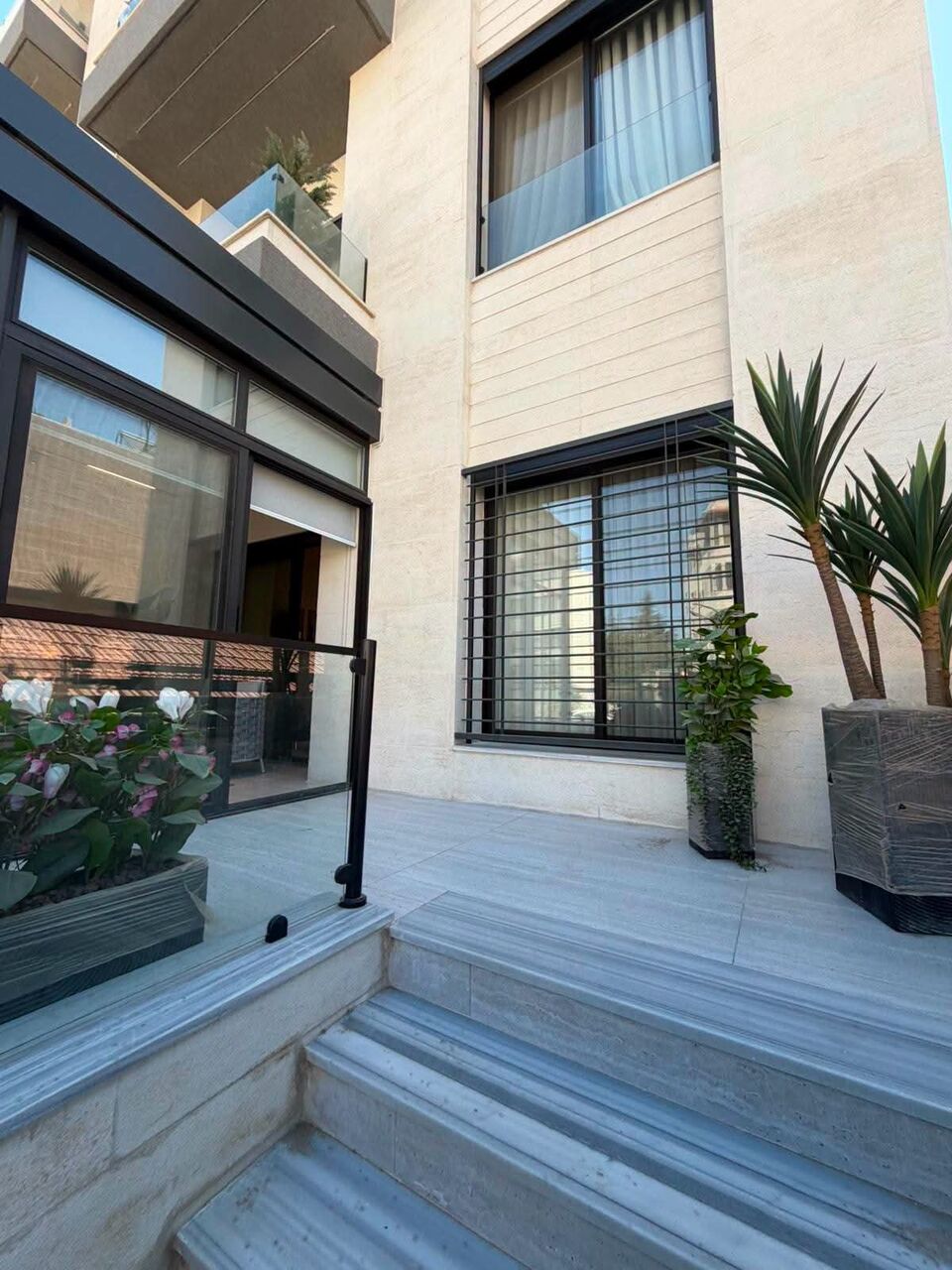 Amman, Apartments, Flats, Houses & Villas, JOD 18000/year,  Furnished,  2 BR,  Ground Fully Furinshed 2B Apartment With Terrace In Swefieh 00962777688956
