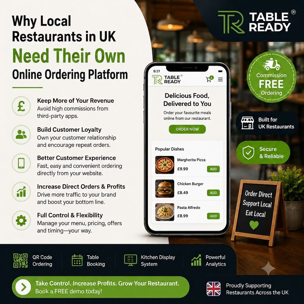 London, Food & Drink, Restaurant Software For Small Restaurants | TableReady UK