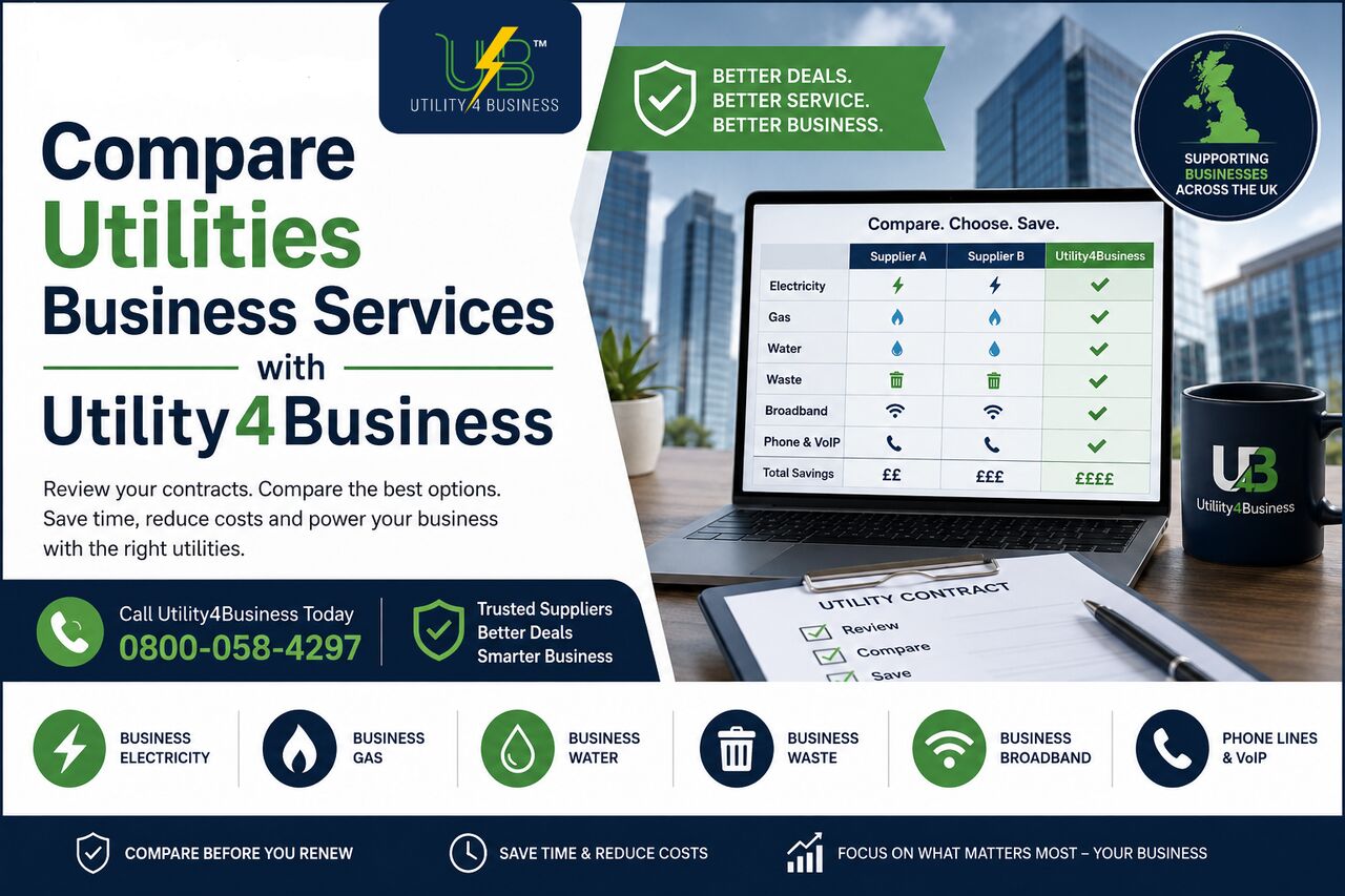 Manchester, Business, Compare Utilities Business Services With Utility4Business