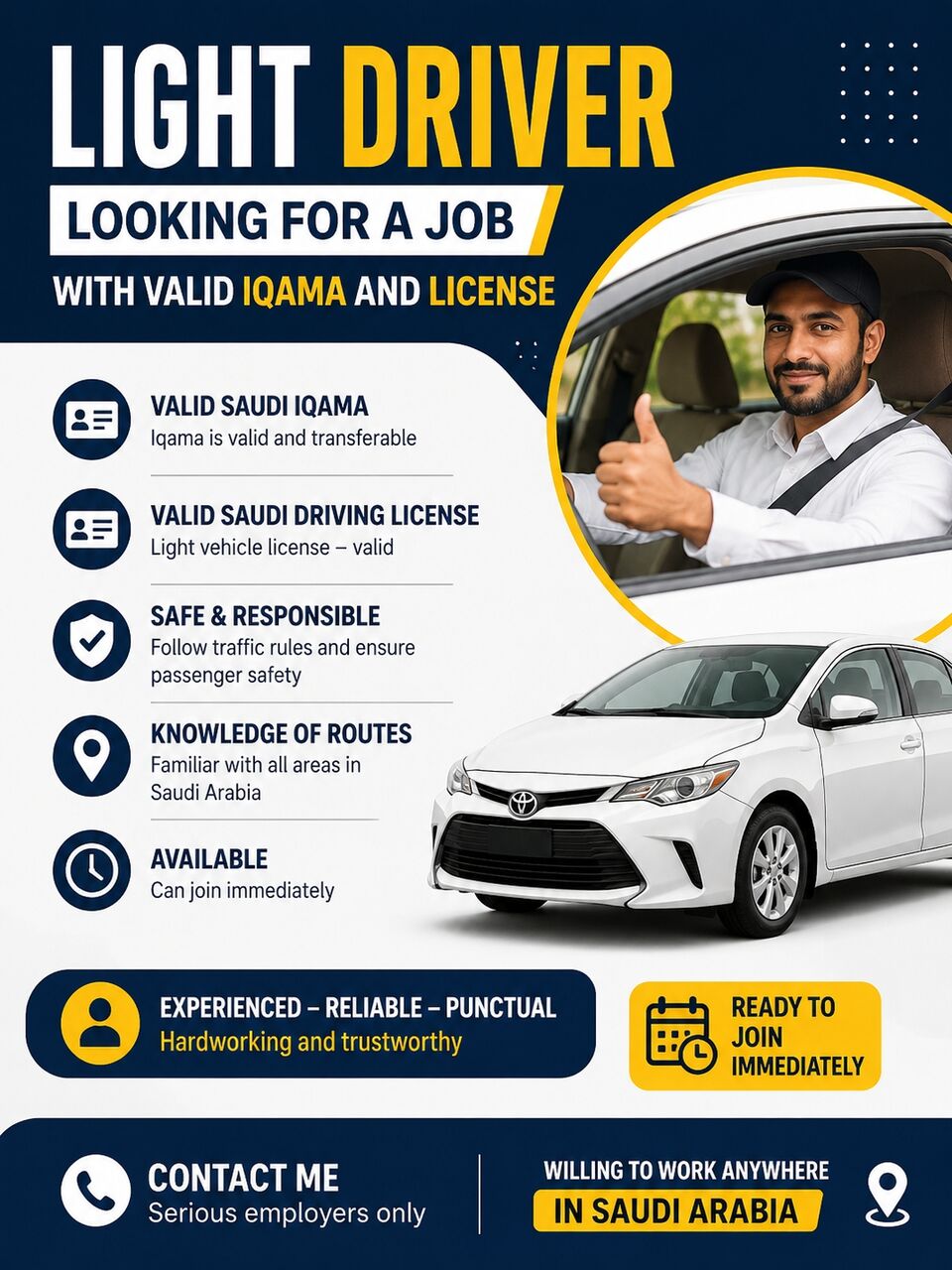 Ras Tanura, Job Seekers, Driver