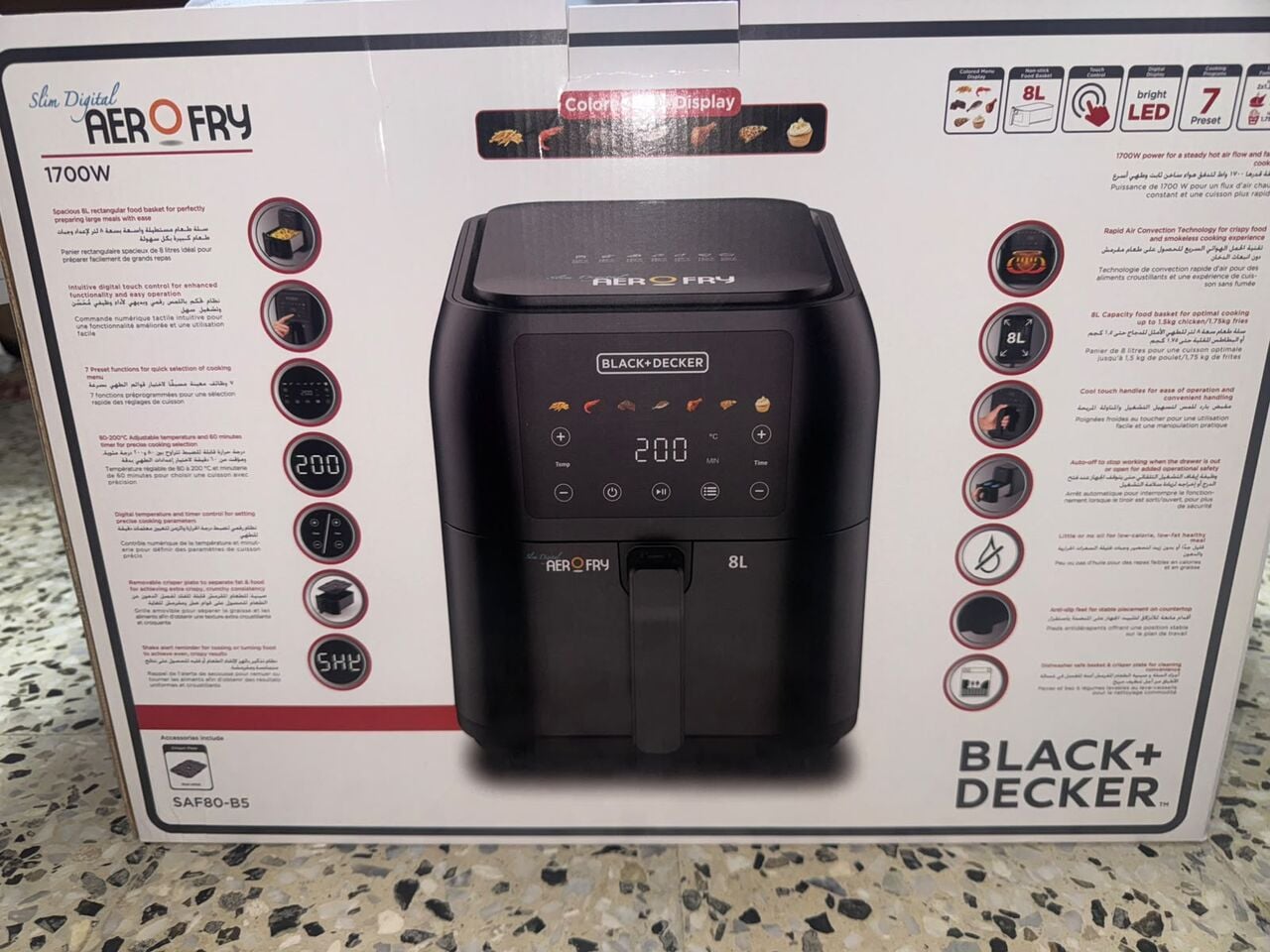 Jubail, Appliances, SAR 300,  Black + Decker Air Fryer