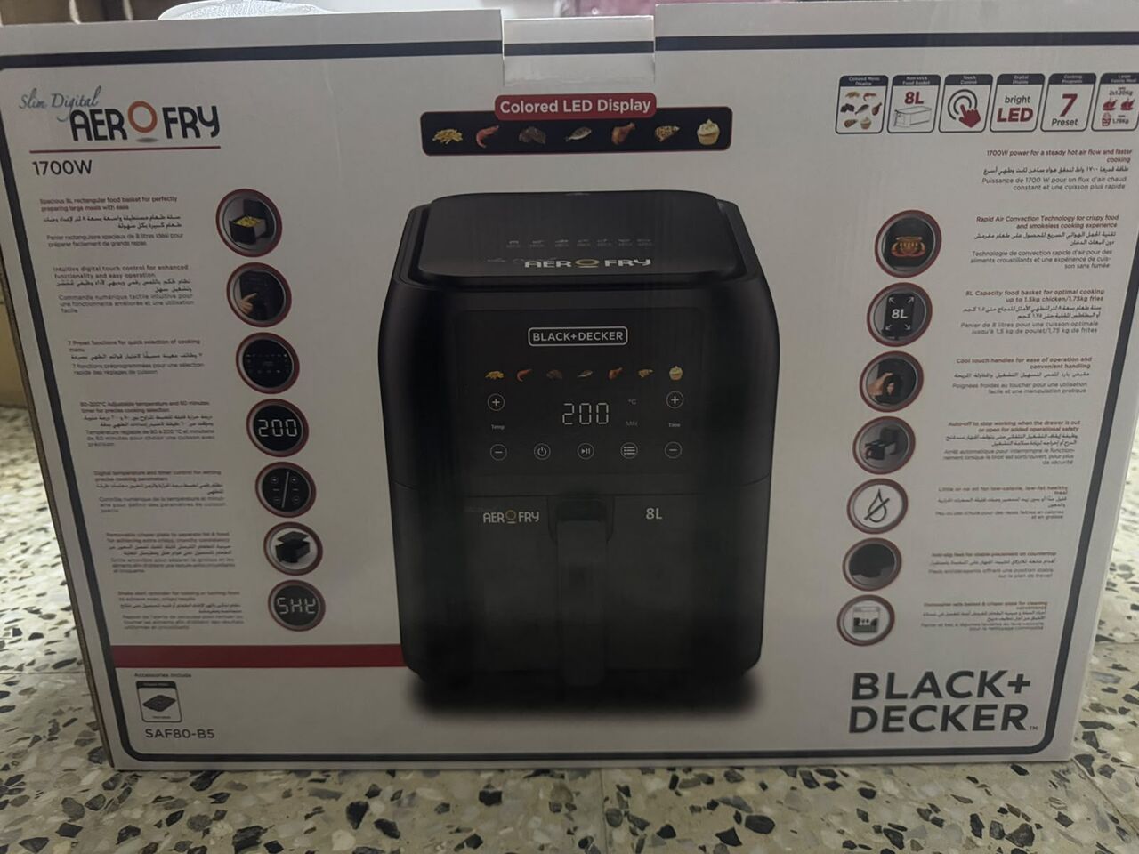 Jubail, Appliances, SAR 300,  Black + Decker Air Fryer