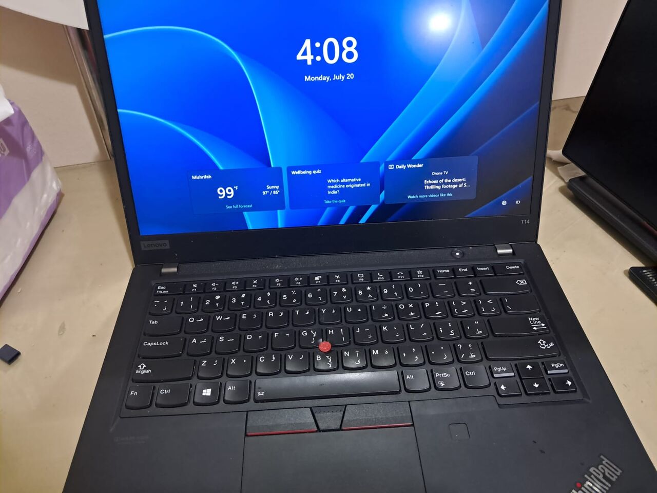 Jeddah, Computers, SAR 2300,  Lenovo ThinkPad T14 Professional Laptop Including 24" Screen And Full Package