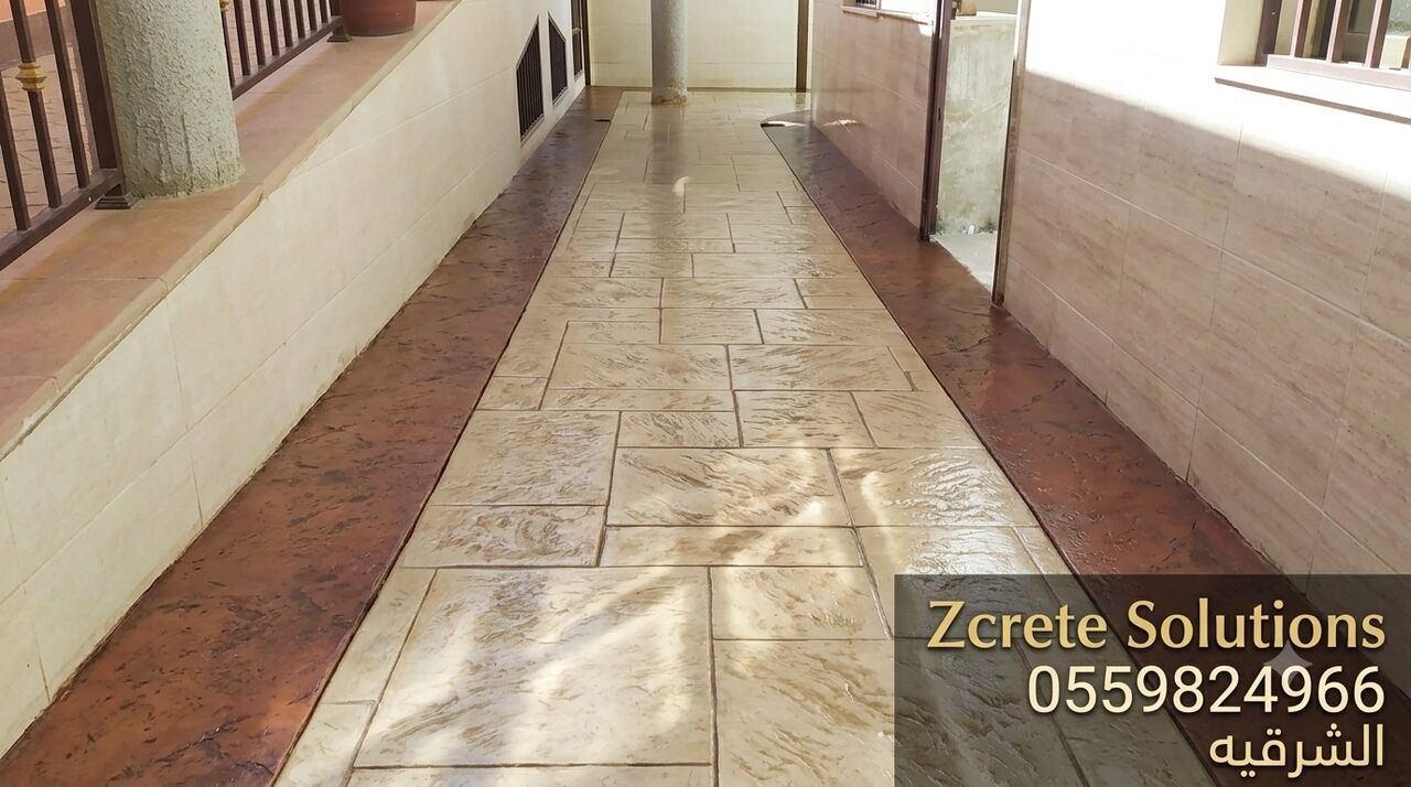 Khobar, Construction, صبة مروحة تنعيم الخرسانة المطبوعة