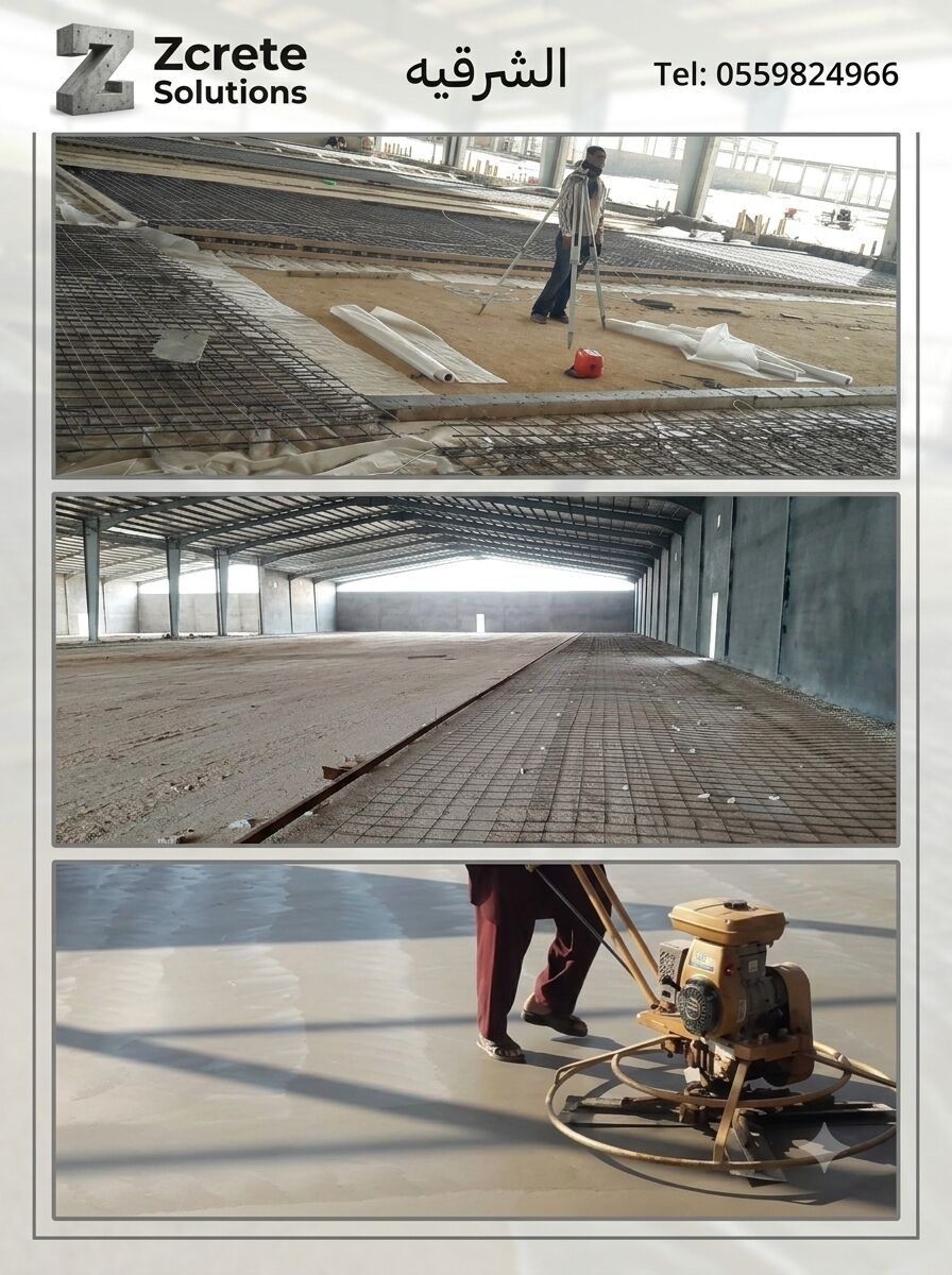 Khobar, Construction, صبة مروحة تنعيم الخرسانة المطبوعة