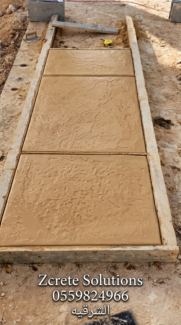 Khobar, Construction, صبة مروحة تنعيم الخرسانة المطبوعة