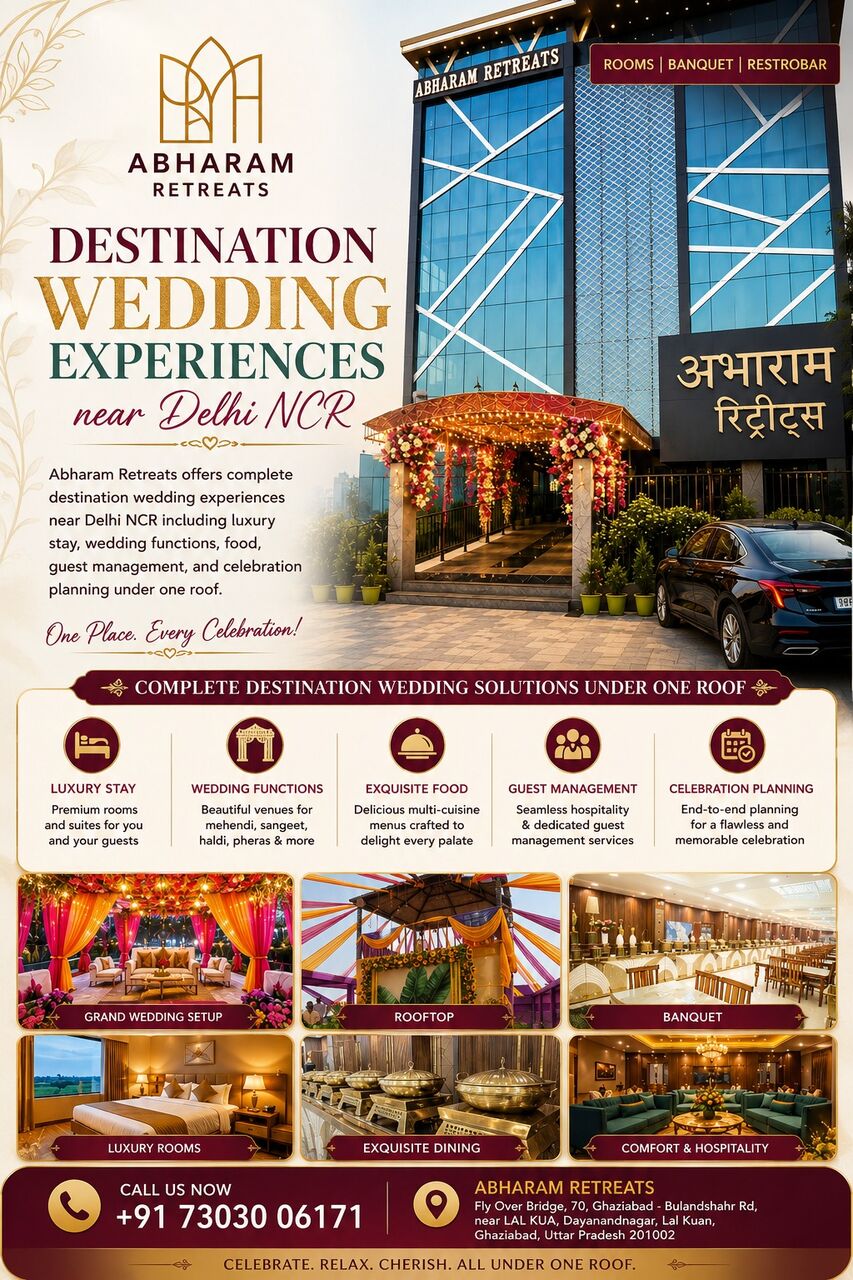 New Delhi, Travel, Book The Best Hotel & Banquet Hall In Ghaziabad For Weddings, Stay & Business Events