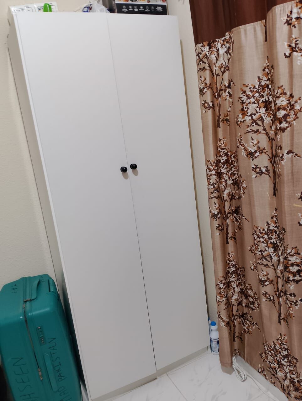 Al Safa, Furniture, SAR 350,  Single Bed With Side Drawers & 2-Door Wardrobe &ndash; Like New