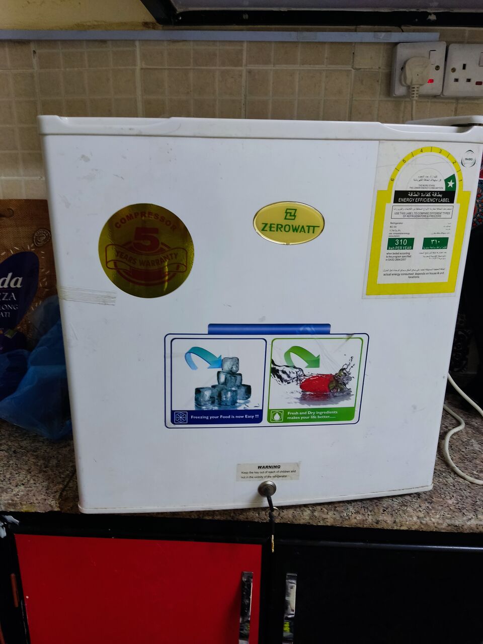 Olaya, Appliances, SAR 550,  Zerowatt Horizontal Refrigerator + ClassPro 46L Mini Refrigerator.