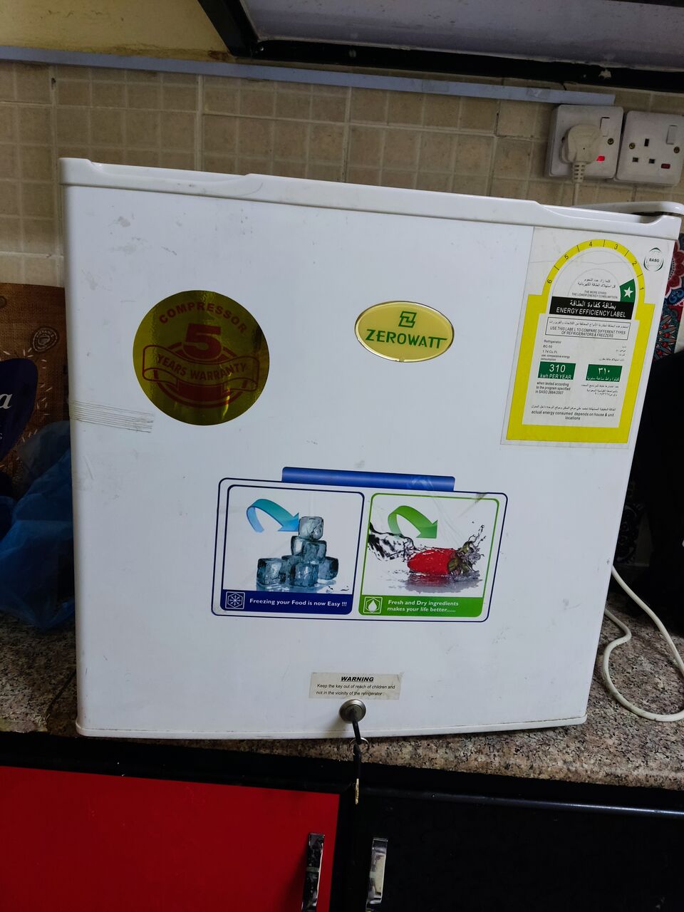 Olaya, Appliances, SAR 550,  Zerowatt Horizontal Refrigerator + ClassPro 46L Mini Refrigerator.
