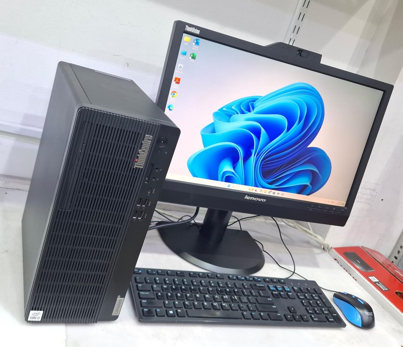 Muharraq, Computers, BHD 88,  LENOVO 10th Generation Core I3 Computer Set Lenovo 22" Monitor + 8GB DDR4 RAM Ready Win 11