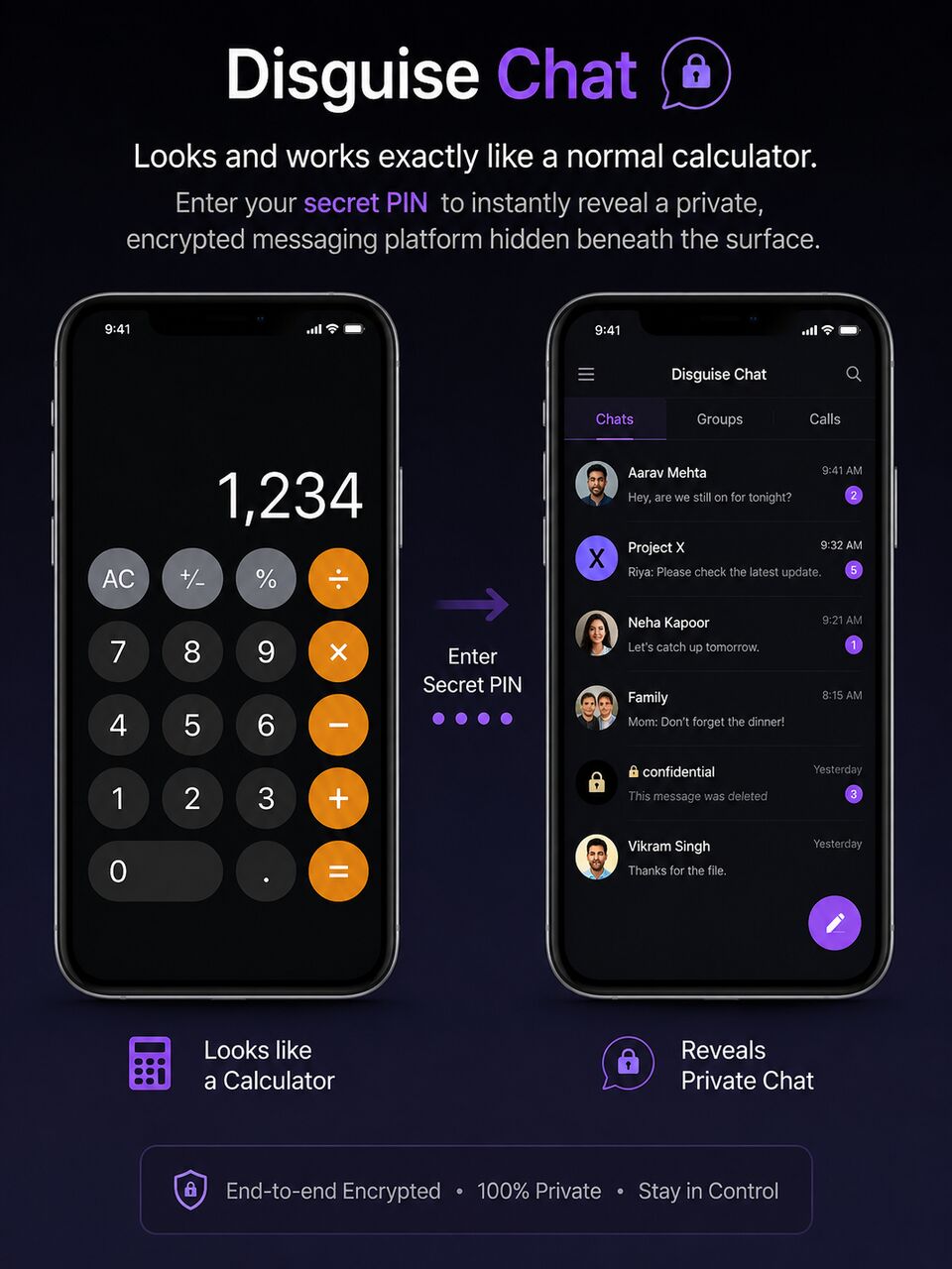 Bangalore, Security, Protect Your Privacy With Disguise Chat &ndash; The Ultimate Secret Messaging App